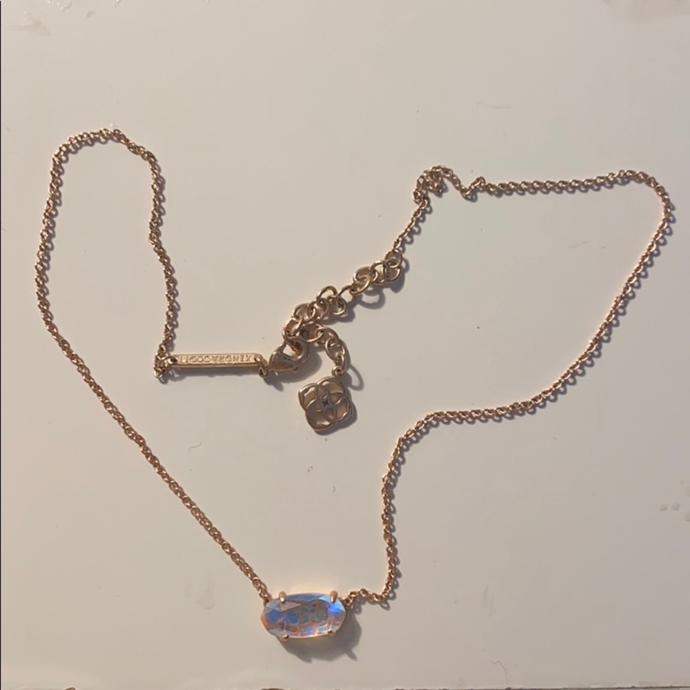 Kendra Scott iridescent stone necklace